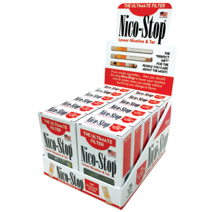 Nico Stop Filters - (12 Box Display)-Hand Pipes, Rigs, & Bubblers
