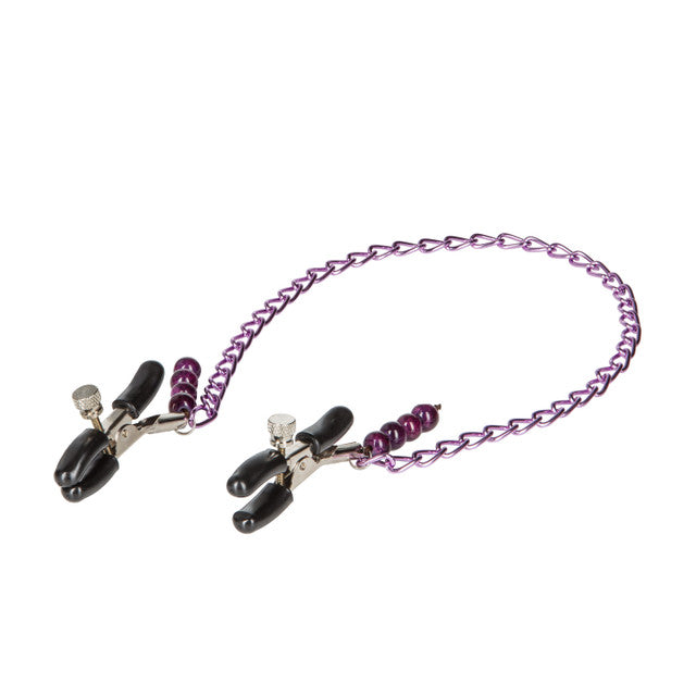 Nipple Play® Purple Chain Nipple Clamps-