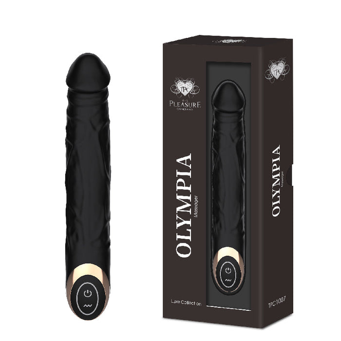 Olympia Liquid Silicone Vibe - Black-Wand