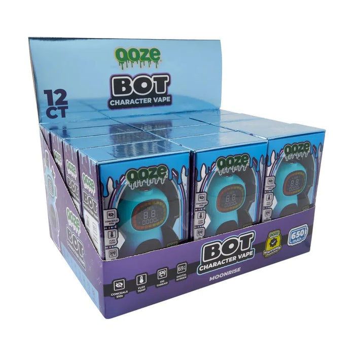 OOZE Bot - 510 Thread 650 mAh Character Vape Battery - (1 or 12 Count) MJ Wholesale OOZE Bot - 510 Thread 650 mAh Character Vape Battery - (1 or 12 Count) MJ Wholesale