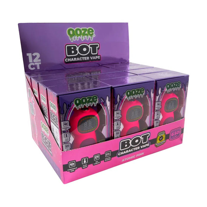 OOZE Bot - 510 Thread 650 mAh Character Vape Battery - (1 or 12 Count) MJ Wholesale OOZE Bot - 510 Thread 650 mAh Character Vape Battery - (1 or 12 Count) MJ Wholesale