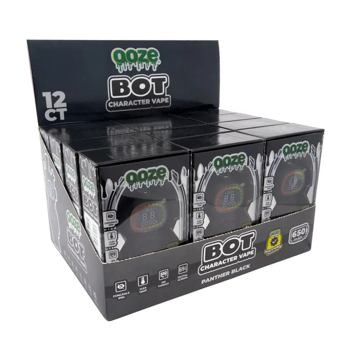 OOZE Bot - 510 Thread 650 mAh Character Vape Battery - (1 or 12 Count) MJ Wholesale OOZE Bot - 510 Thread 650 mAh Character Vape Battery - (1 or 12 Count) MJ Wholesale