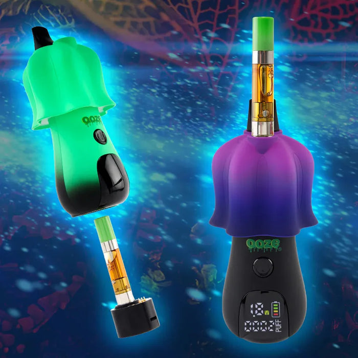 OOZE Shroom - 510 Thread 650 mAh Character Vape Battery - Various Colors - 1 Count-Vaporizers, E-Cigs, and Batteries