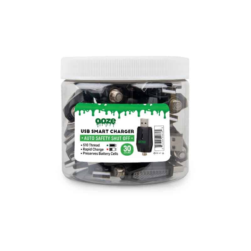 OOZE Smart USB Charger 510 Thread - (30 Count Tub)- MJ Wholesale Titl OOZE Smart USB Charger 510 Thread - (30 Count Tub)- MJ Wholesale Titl