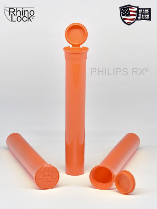 Philips RX 116mm Blunt Tube - Mango Orange - CPSC Child Resistant - (Multiple Counts Available)-Joint Tubes & Blunt Tubes