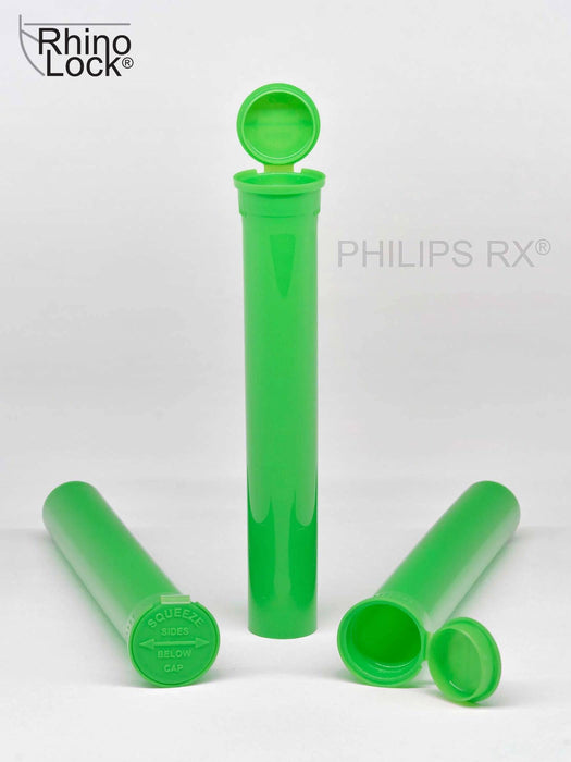 Philips RX 116mm Blunt Tube - Opaque Lime Green - CPSC Child Resistant - (475 Count)-Joint Tubes & Blunt Tubes