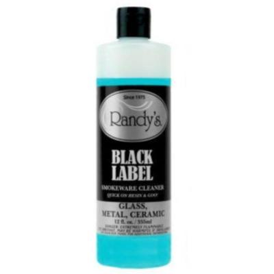 RANDY'S Black Label Glass Cleaner 12oz - (Various Counts)-Hand Pipes, Rigs, & Bubblers