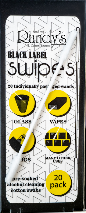 Randy's Swipes - Alcohol Cotton Cleaning Swabs - (10 Count Display)-Hand Pipes, Rigs, & Bubblers