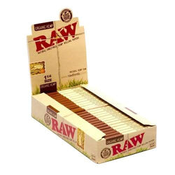 RAW Authentic Hemp Organic 1 1/4 Size Rolling Papers - (24 Count Display)-Papers and Cones