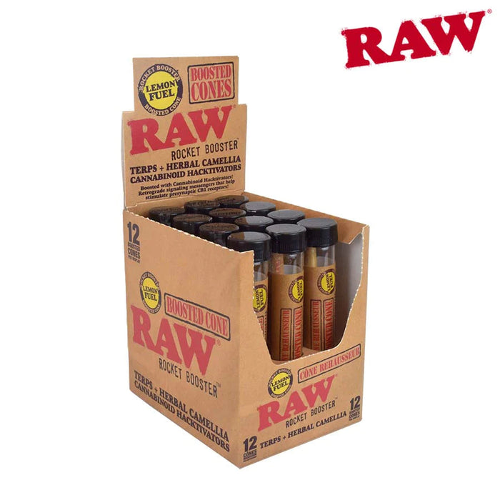 RAW Authentic Infused Cones - Various Flavors - (12 Count Display)-Papers and Cones