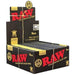 RAW Authentic Rolling Papers Classic King Size Slim Black - (50 Count)-Papers and Cones