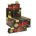 Raw Classic Black Connoisseur Kings Size Slim with Tips - (24 Count Display)-Papers and Cones