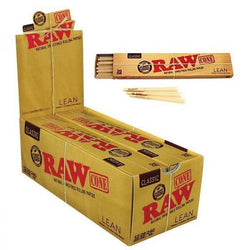 RAW Classic Cones Lean - 20 Per Pack - 12 Packs Per Display - (1 Display)-Papers and Cones