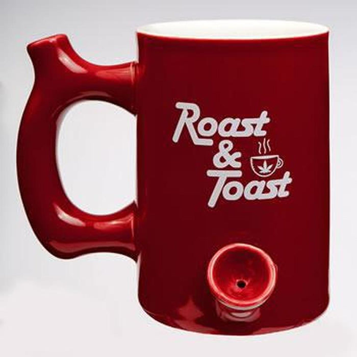Roast & Toast Ceramic Coffee Mug Pipe - Various Colors - (1 Count)-Hand Pipes, Rigs, & Bubblers