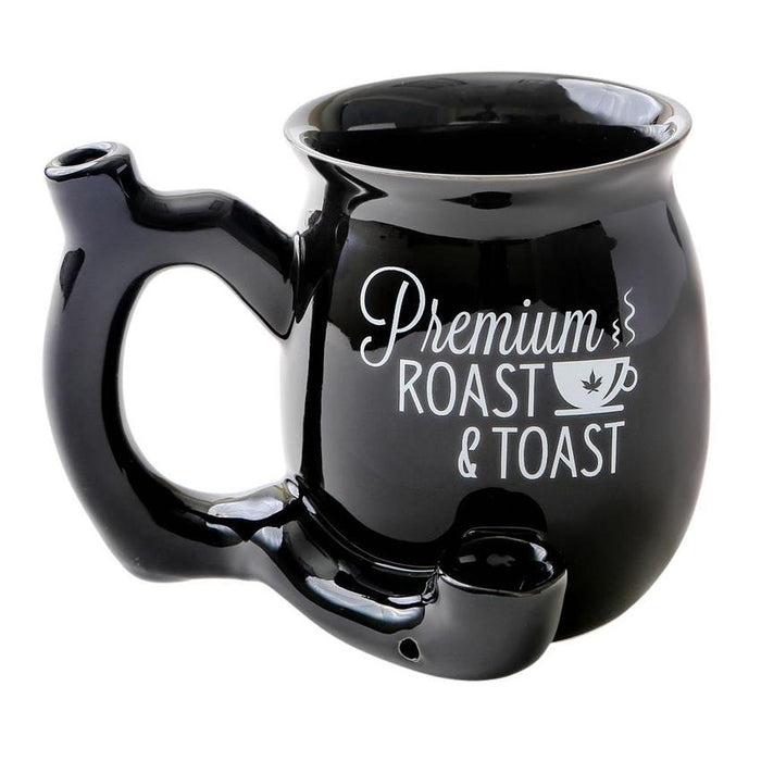 Roast & Toast Ceramic Coffee Mug Pipe - Various Colors - (1 Count)-Hand Pipes, Rigs, & Bubblers