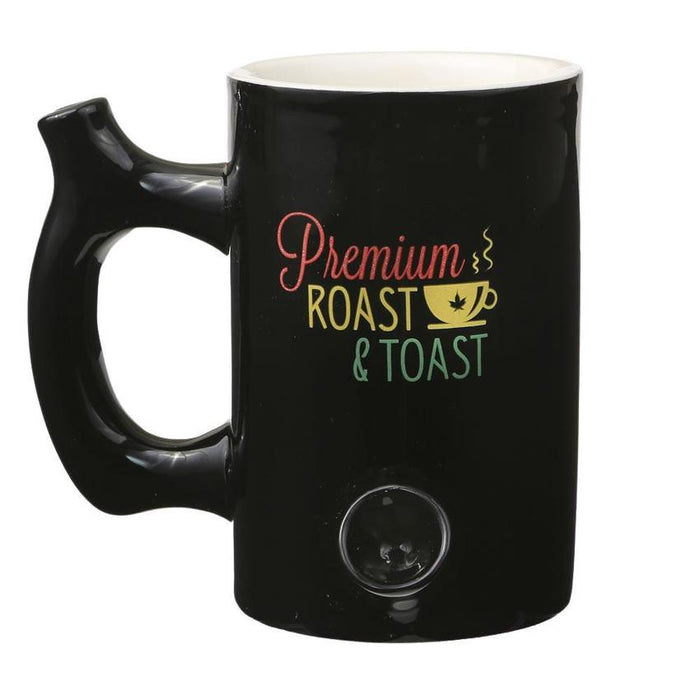 Roast & Toast Ceramic Coffee Mug Pipe - Various Colors - (1 Count)-Hand Pipes, Rigs, & Bubblers