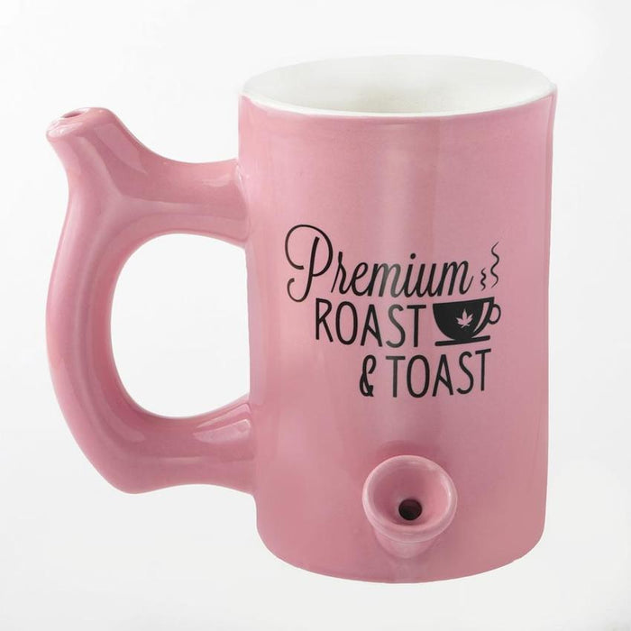 Roast & Toast Ceramic Coffee Mug Pipe - Various Colors - (1 Count)-Hand Pipes, Rigs, & Bubblers