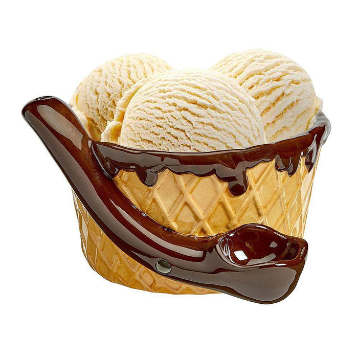 Roast & Toast Ceramic Ice Cream Bowl - (1 Count)-Hand Pipes, Rigs, & Bubblers