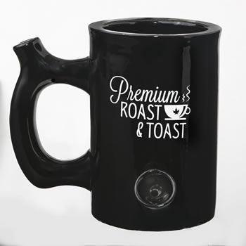 Roast & Toast Ceramic Mug Pipe - Various Styles - (1 Count)-Hand Glass, Rigs, & Bubblers