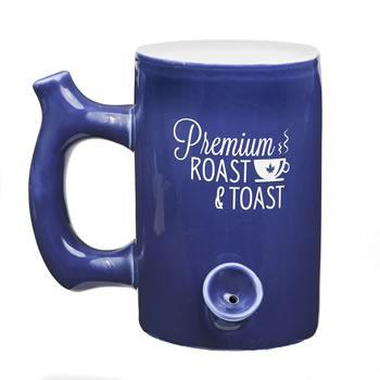 Roast & Toast Ceramic Mug Pipe - Various Styles - (1 Count)-Hand Glass, Rigs, & Bubblers