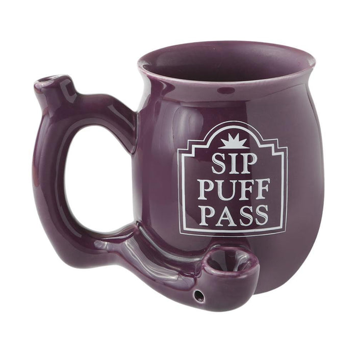 Roast & Toast Ceramic Mug Pipe - Various Styles - (1 Count)-Hand Pipes, Rigs, & Bubblers