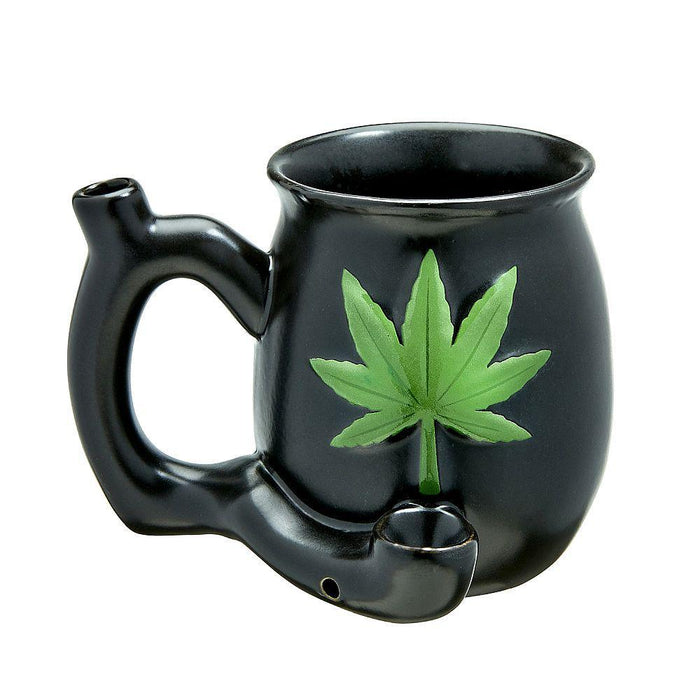Roast & Toast Ceramic Mug Pipe - Various Styles - (1 Count)-Hand Pipes, Rigs, & Bubblers