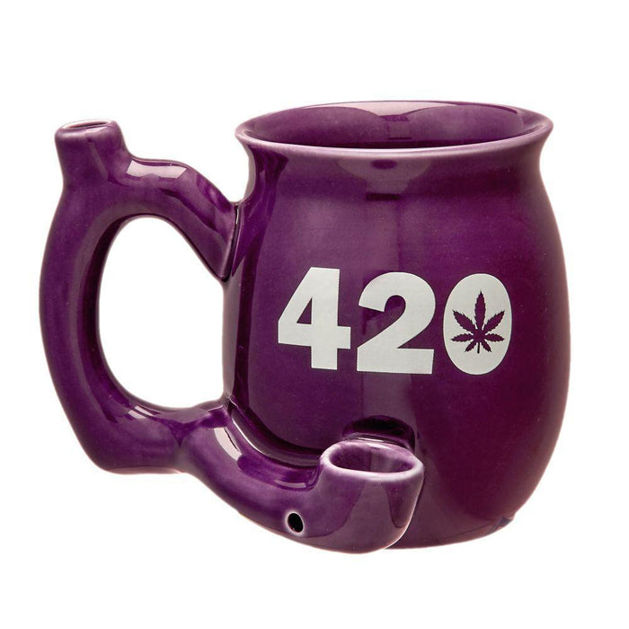 Roast & Toast Ceramic Mug Pipe - Various Styles - (1 Count)-Hand Pipes, Rigs, & Bubblers
