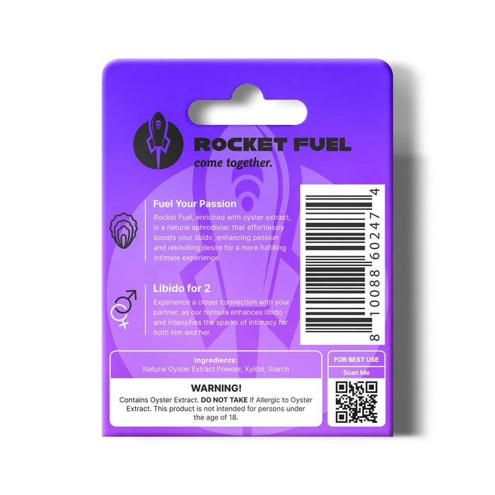 Rocket Fuel - All Natural Stimulant Sexual Libido Supplement - 2 Tablets Per Pack - (6 Count Display)-Dietary Supplements