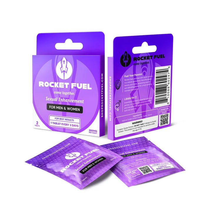 Rocket Fuel - All Natural Stimulant Sexual Libido Supplement - 2 Tablets Per Pack - (6 Count Display)-Dietary Supplements