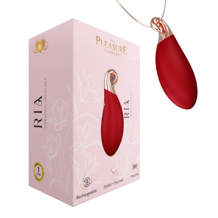 Ruby Vibrating Necklace - Red-Vibrators