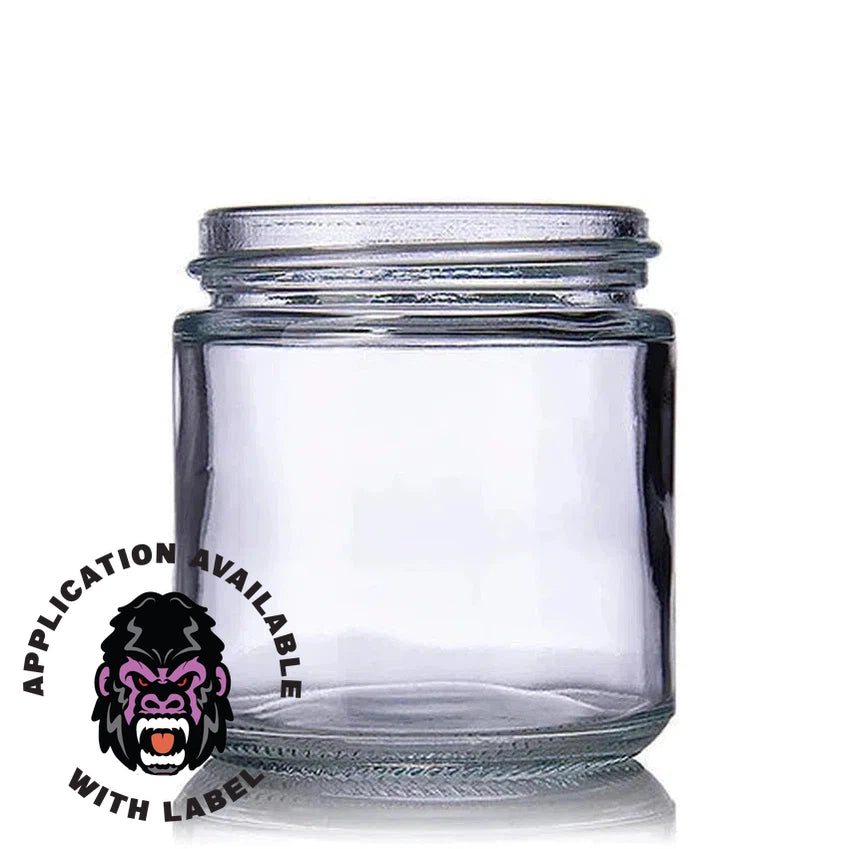 3oz Straight Sided Clear Glass Jars with 53/400 Thread