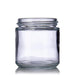 SAMPLE of 3oz Clear Glass Straight-Sided Round Jar with Black Lid - (1 Count)-Glass Jars