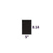 SAMPLE of Mylar Bag Black/Clear - 1/2 Oz - 14 Grams - 5x8.15" - (1 Count SAMPLE)-MYLAR SMELL PROOF BAGS