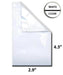 SAMPLE of Mylar Bag White/Clear - 1 Gram - 4.3 x 2.9" (1 Count)-Mylar Smell Proof Bags