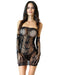 2 Pc Canna Mini Dress & Gloves - Black