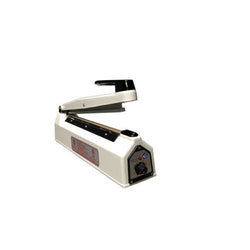 Sealer Sales 8" KF-Series Hand Sealer With 5mm Seal Width - White - (1 Count)-Processing and Handling Supplies
