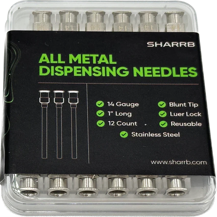 Dispense All - 25 Gauge 1/2 Inch Blunt Tipped Dispensing Needle, Luer Lock,  100 Count