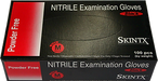 Skintx Powder Free Black Nitrile Gloves - (1, 5, or 10 Boxes)-Processing and Handling Supplies