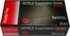 Skintx Powder Free Black Nitrile Gloves - (1, 5, or 10 Boxes)-Processing and Handling Supplies