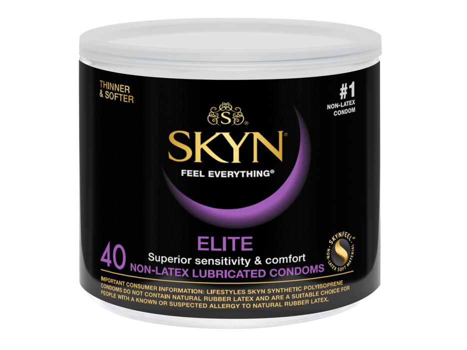 SKYN Condoms Elite Display Bowl-40Pack-PERSONAL HEALTH > Condoms
