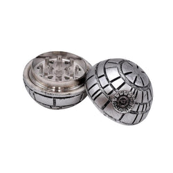 Space Wars 2 Piece Grinder - Gray Death Sphere - (1 Count)-Grinders