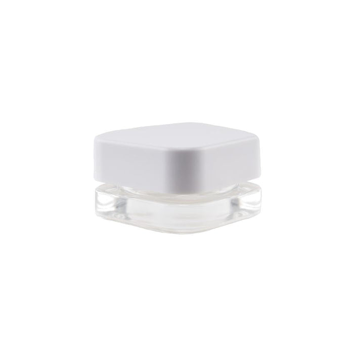 Square Concentrate Glass Jar w/ Cap - 9ml - 250pc - Child Resistant - Multiple Varaints-Concentrate Jars