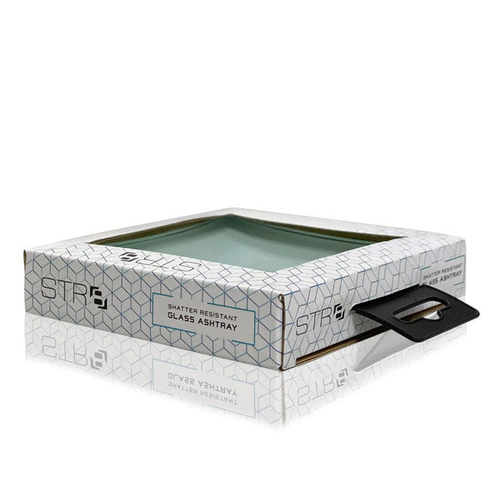STR8 Detroit Shatter Resistant Glass Rolling Tray - (1 Count)-Rolling Trays and Accessories