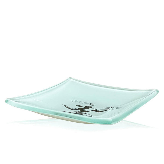 STR8 Detroit Shatter Resistant Glass Rolling Tray - (1 Count)-Rolling Trays and Accessories