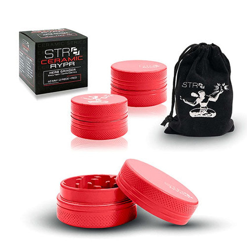 STR8 RYPR Ceramic Grinder - 2 Piece - 40mm - Various Colors - (1
