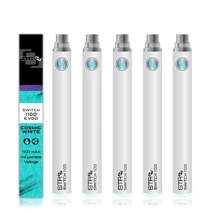 STR8 Switch 510 Thread 1100 Evod Batteries - Various Colors - (1 or 5 MJ Wholesale STR8 Switch 510 Thread 1100 Evod Batteries - Various Colors - (1 or 5 MJ Wholesale