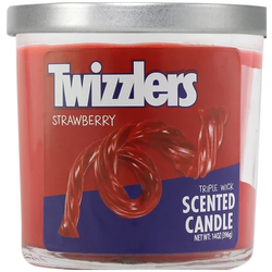 Strawberry Twizzler 14oz 3 Wick Candles - (Various Counts)-Air Fresheners & Candles