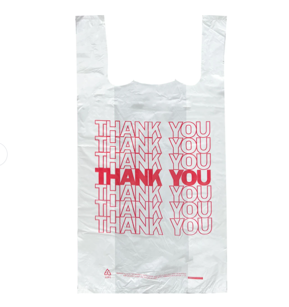 Thank You Bags - White - 1/6 (500 - 10,000 Count)-Pharmacy Bags & Exit Bags
