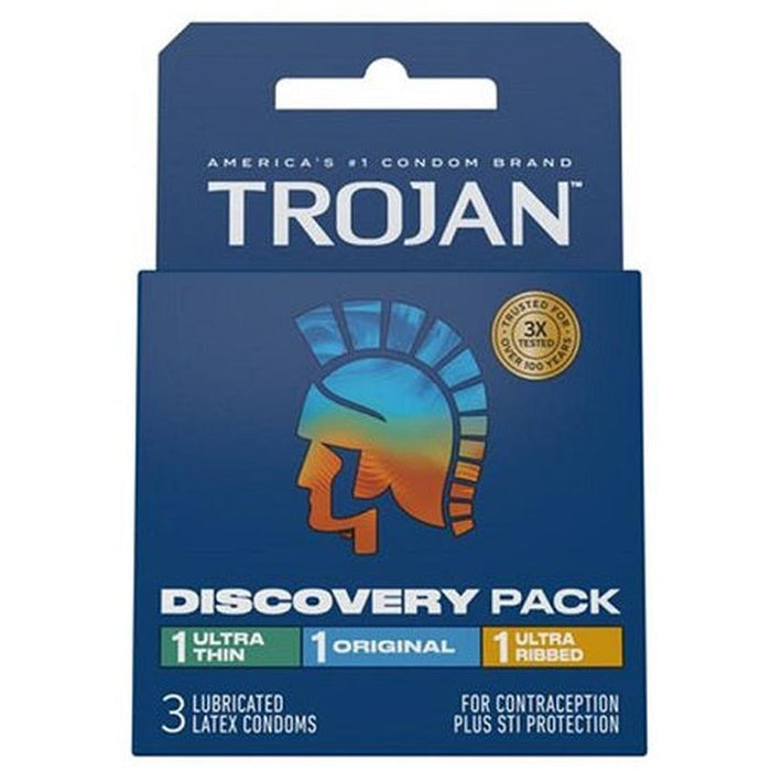 Trojan Discovery Pack 3 Pack (6 Count)-Condom