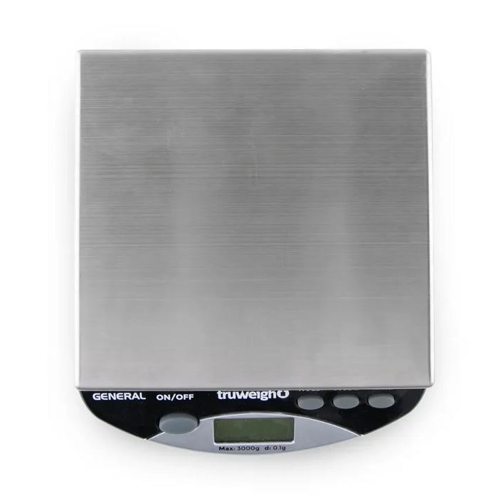 Truweigh General Compact Bench Scale - 3000g x 0.1g - Black (1 Count)-Scales & Calibration Weights-MJ Wholesale